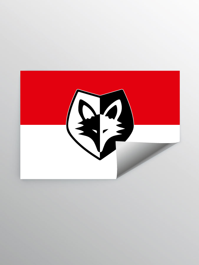 Aufkleber DIN A7 Logo