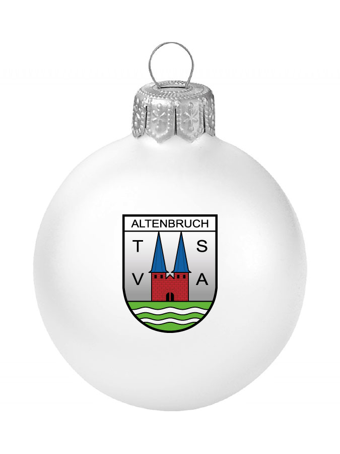 Weihnachtskugel Logo 8cm