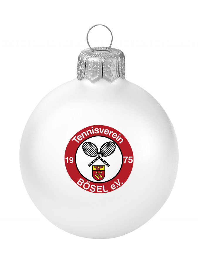 Weihnachtskugel Logo 8cm