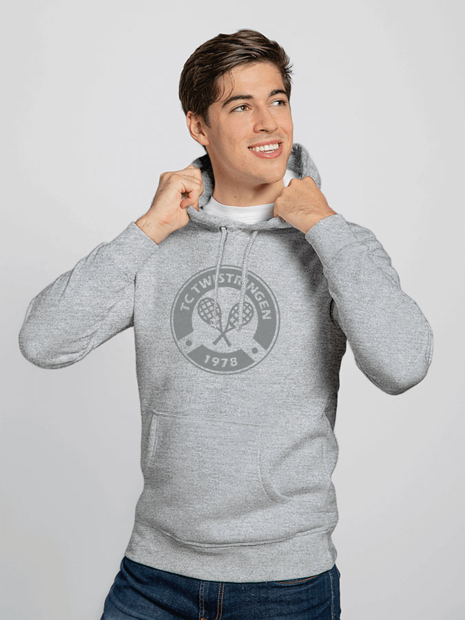 Hoodie All Grey Herren