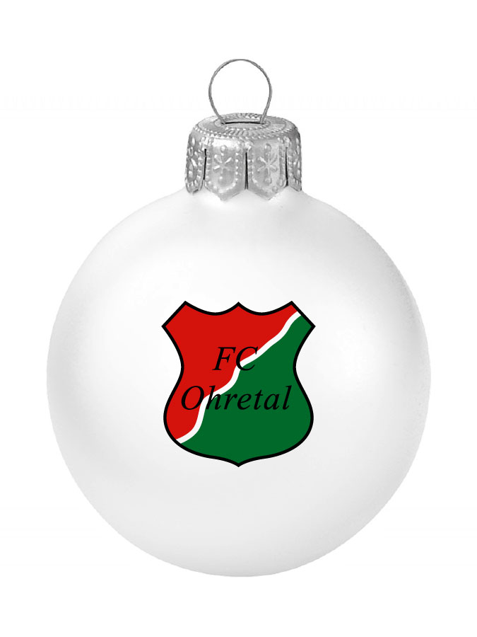 Weihnachtskugel Logo 8cm