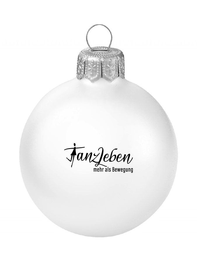 Weihnachtskugel Logo 8cm