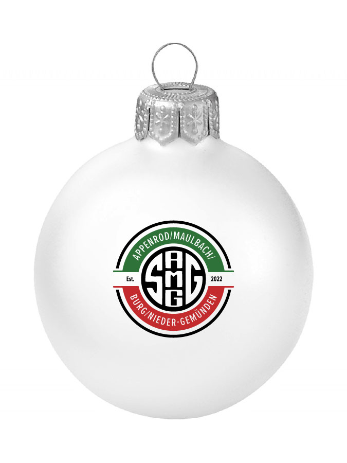 Weihnachtskugel Logo 8cm