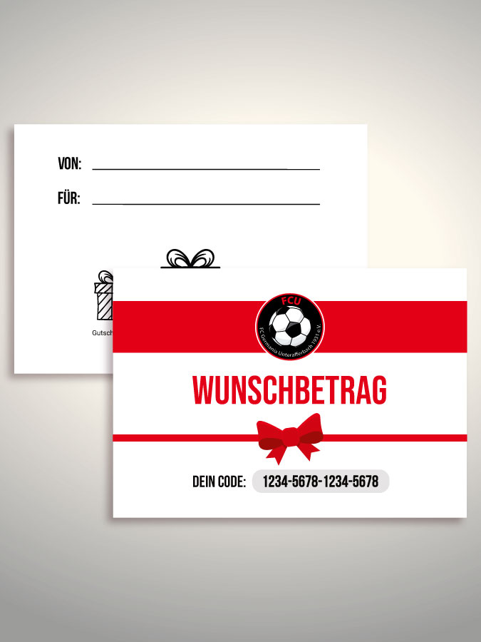 Geschenkgutschein per Versand (Weiß)