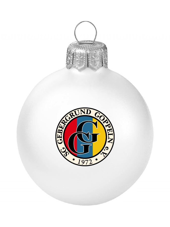 Weihnachtskugel Logo 8cm