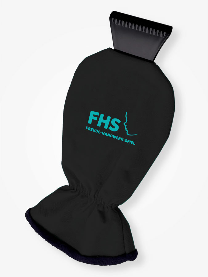 Eiskratzer mit Handschuh