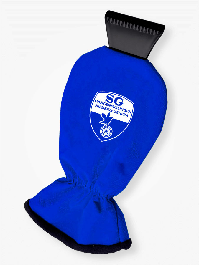 Eiskratzer mit Handschuh