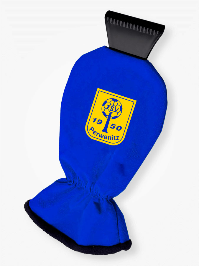 Eiskratzer mit Handschuh