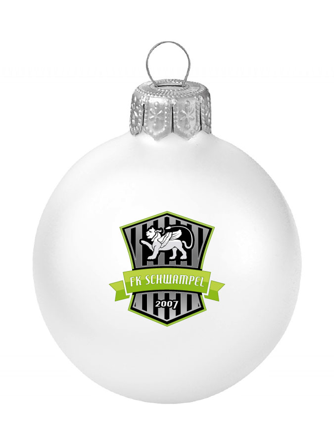 Weihnachtskugel Logo 8cm