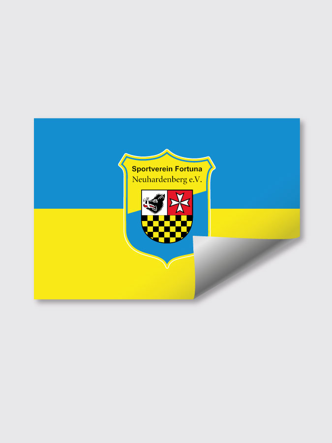 Aufkleber DIN A7 Logo