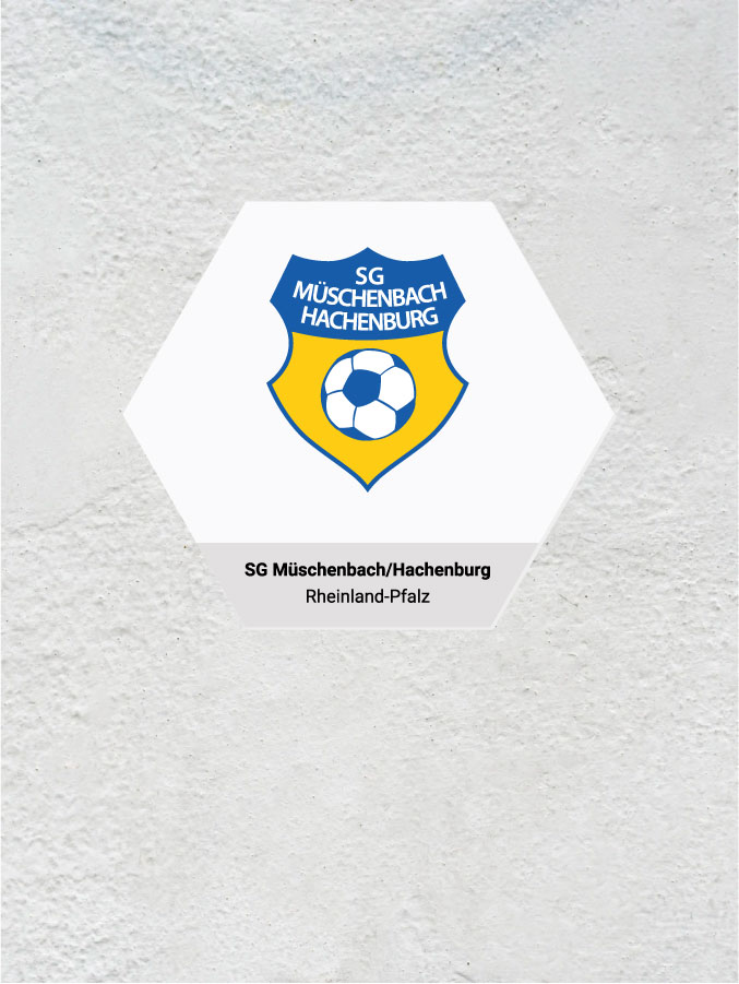 Wandkachel Hexagon mit Logo
