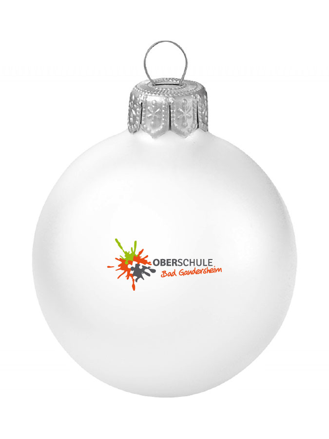 Weihnachtskugel Logo 8cm