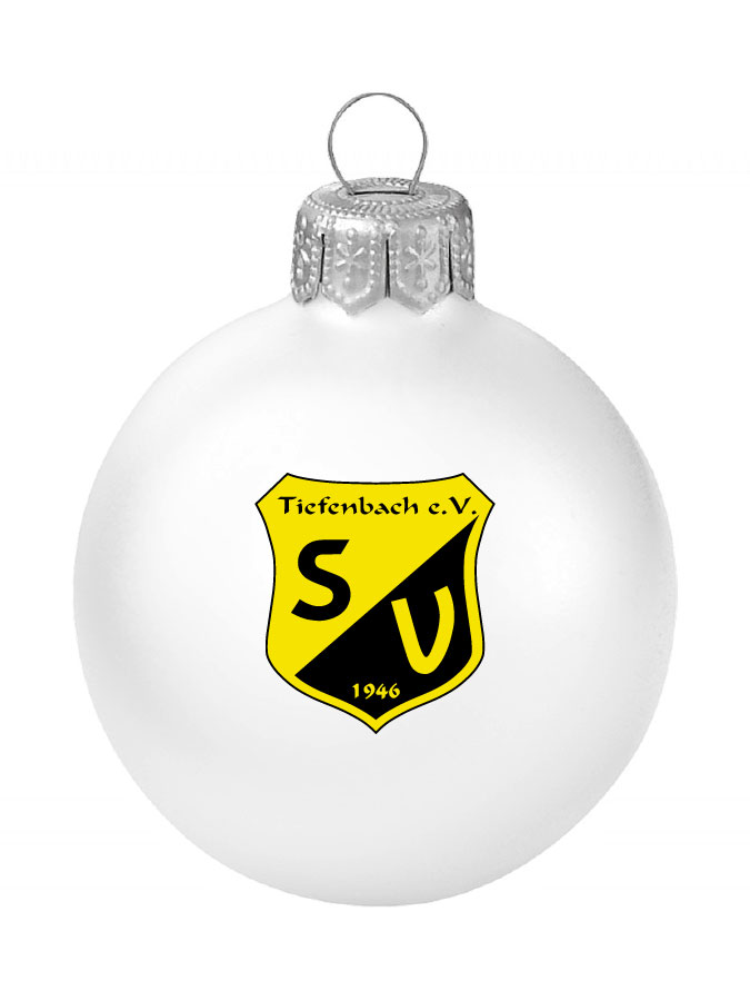 Weihnachtskugel Logo 8cm