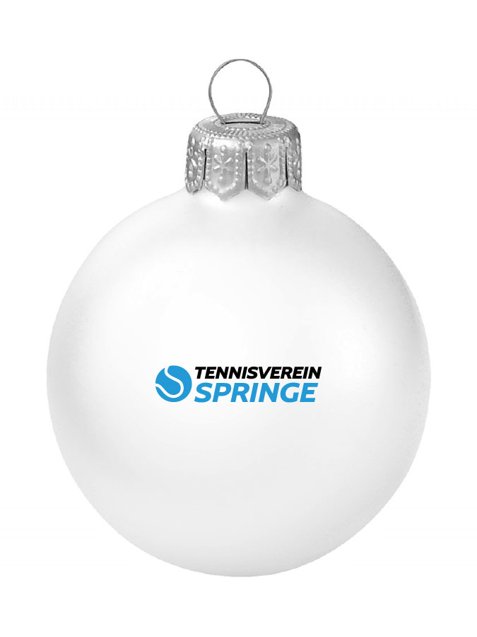 Weihnachtskugel Logo 8cm