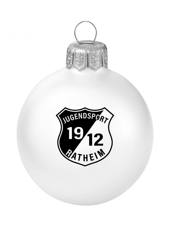Weihnachtskugel Logo 8cm