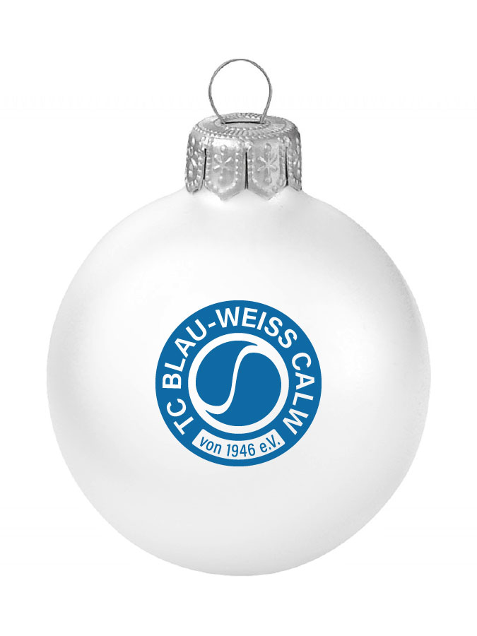 Weihnachtskugel Logo 8cm