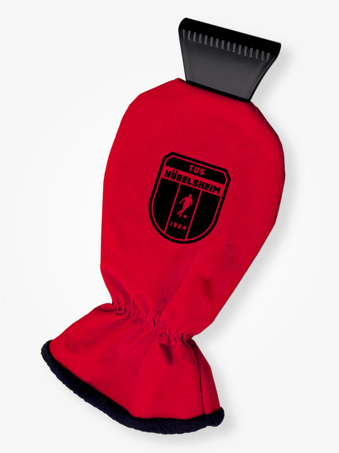 Eiskratzer mit Handschuh