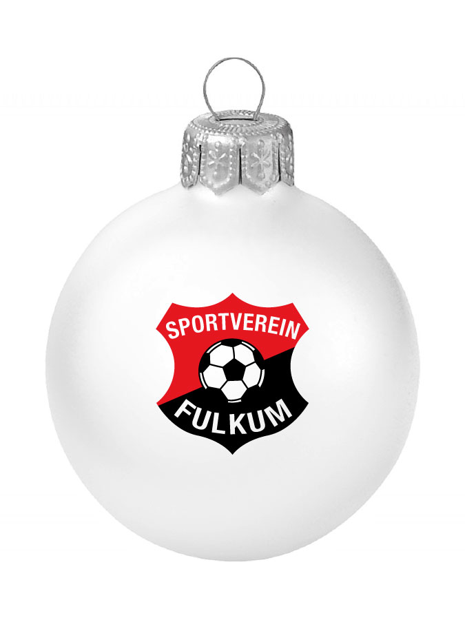 Weihnachtskugel Logo 8cm