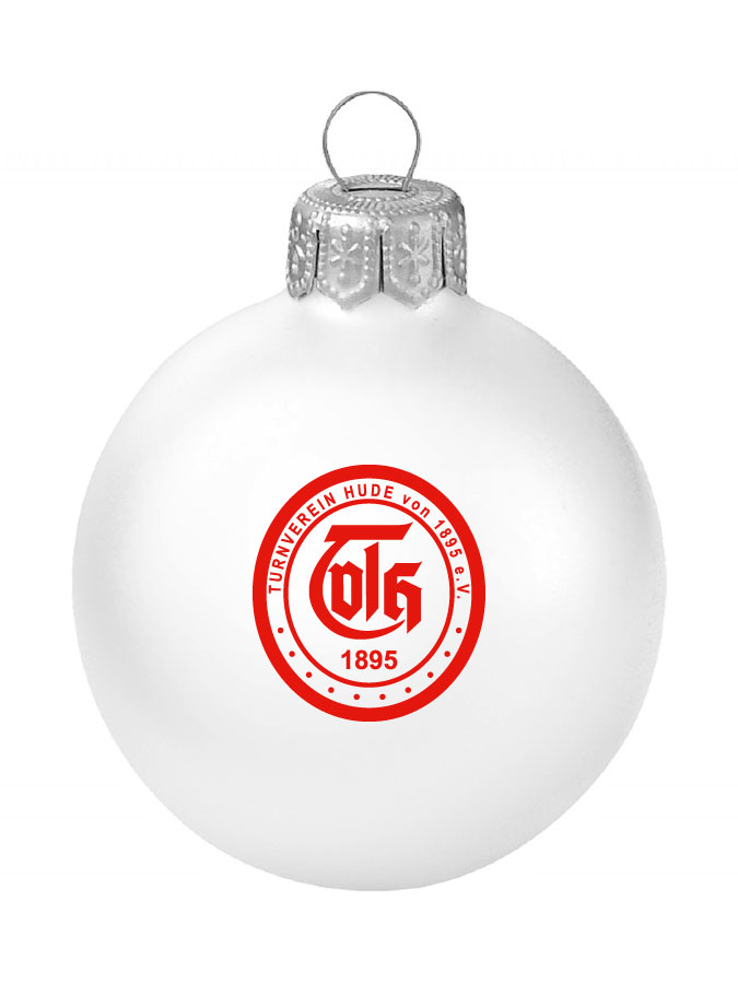 Weihnachtskugel Logo 8cm