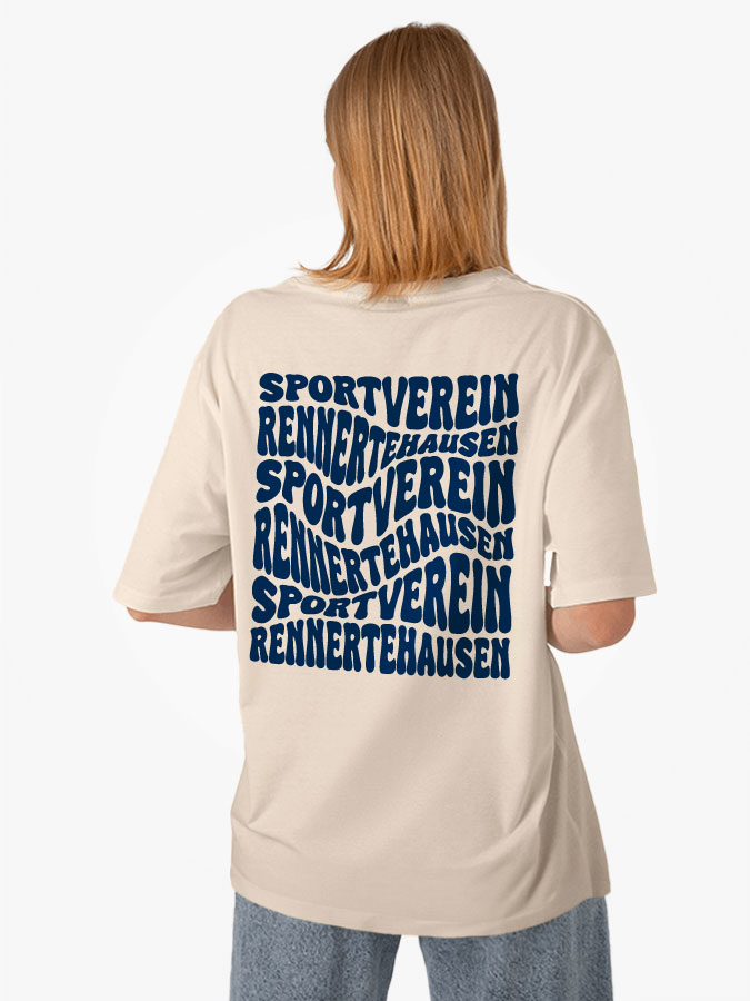 Oversized Shirt Wavy Damen