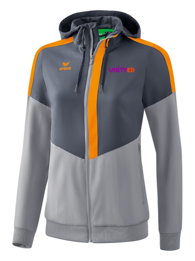 Erima Squad Tracktop Jacke mit Kapuze Damen