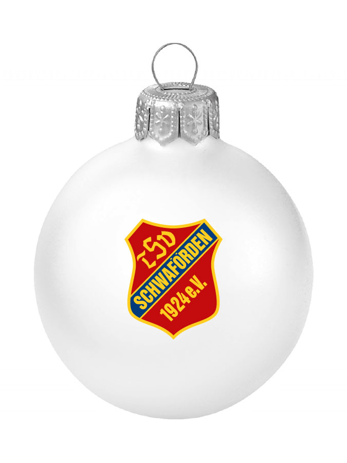 Weihnachtskugel Logo 8cm