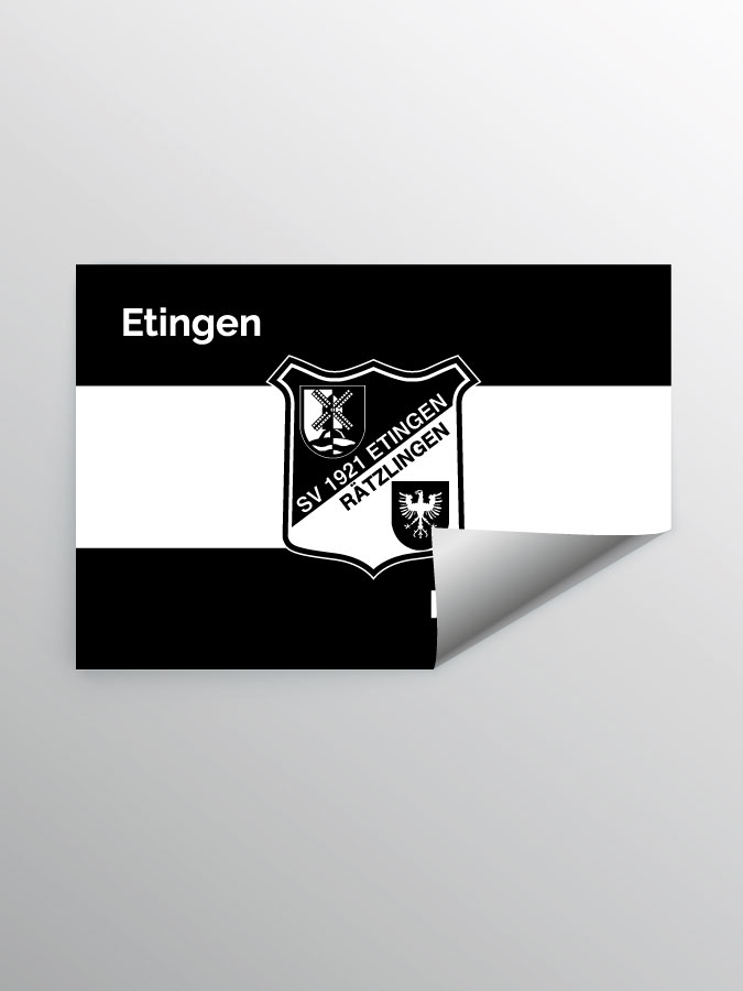 Aufkleber DIN A7 Stripe