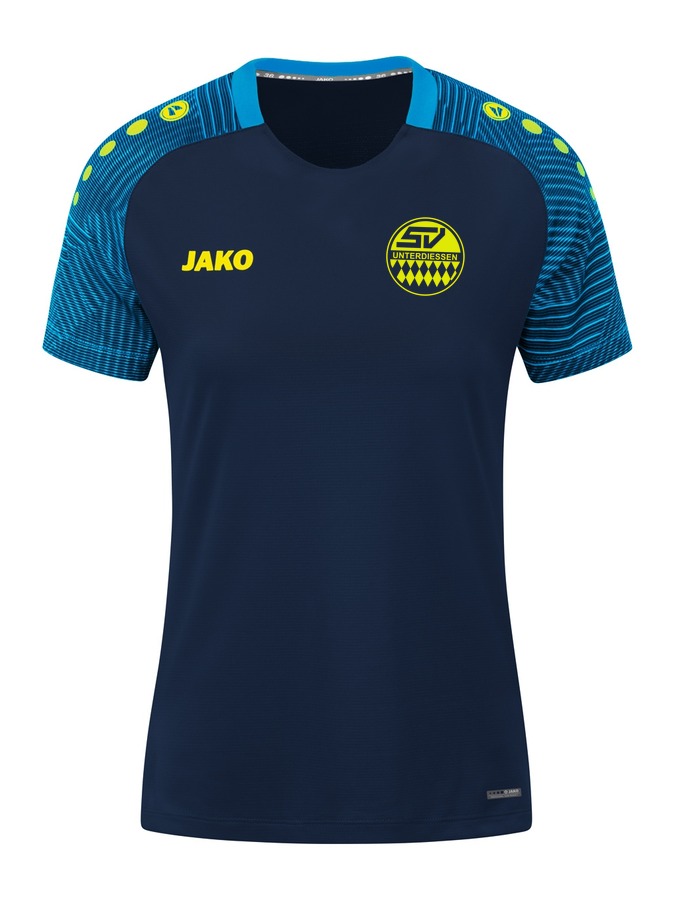 Navy-Hellblau-Neongelb
