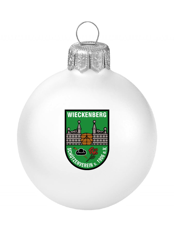 Weihnachtskugel Logo 8cm