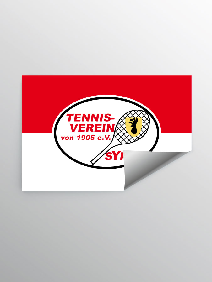 Aufkleber DIN A7 Logo