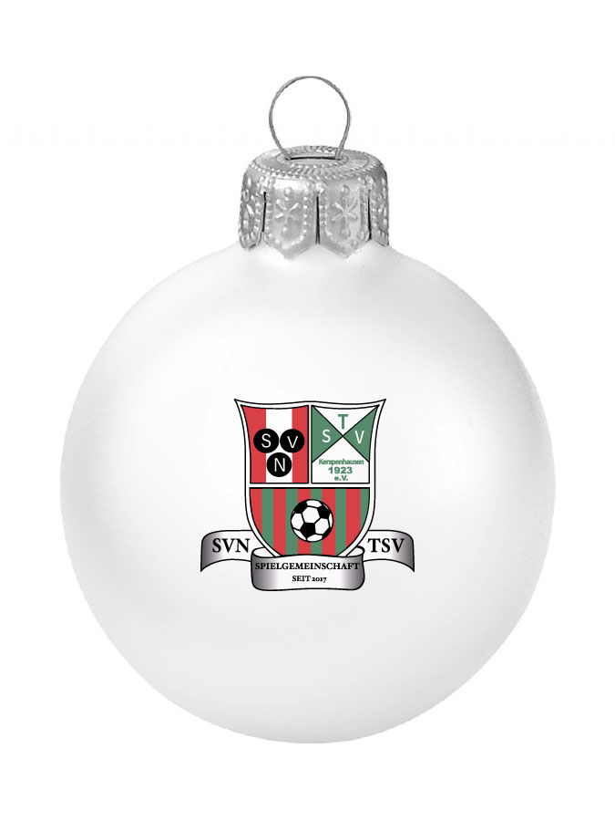 Weihnachtskugel Logo 8cm