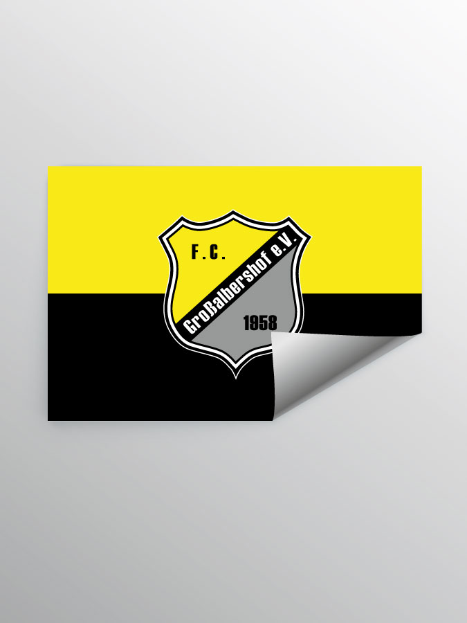 Aufkleber DIN A7 Logo