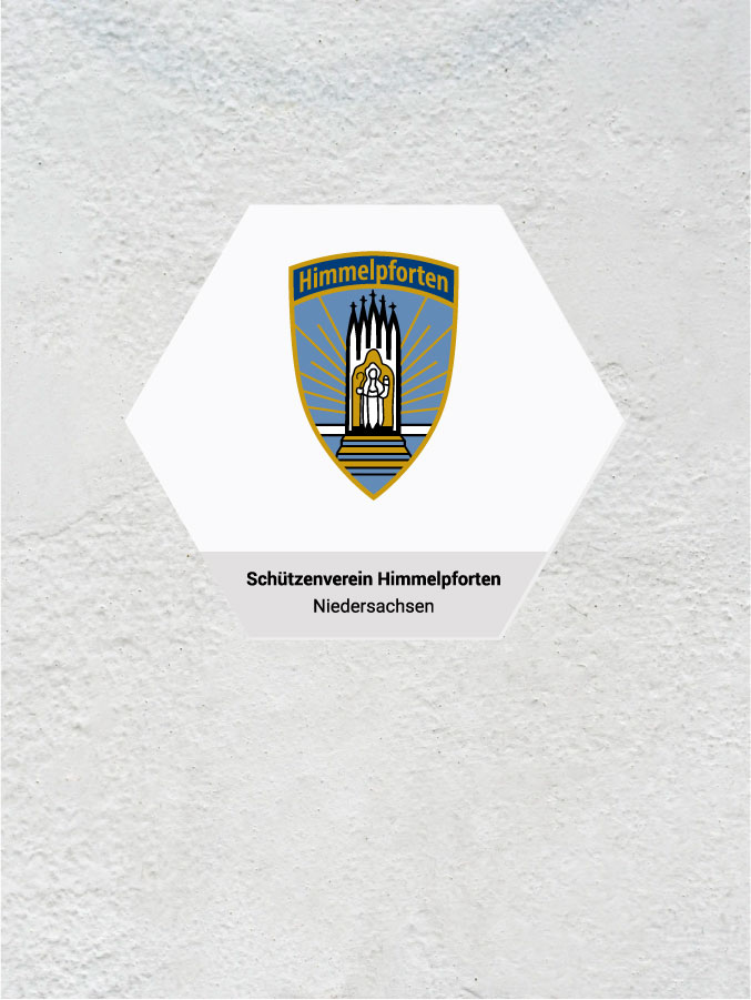 Wandkachel Hexagon mit Logo