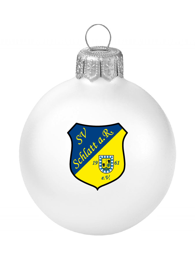 Weihnachtskugel Logo 8cm