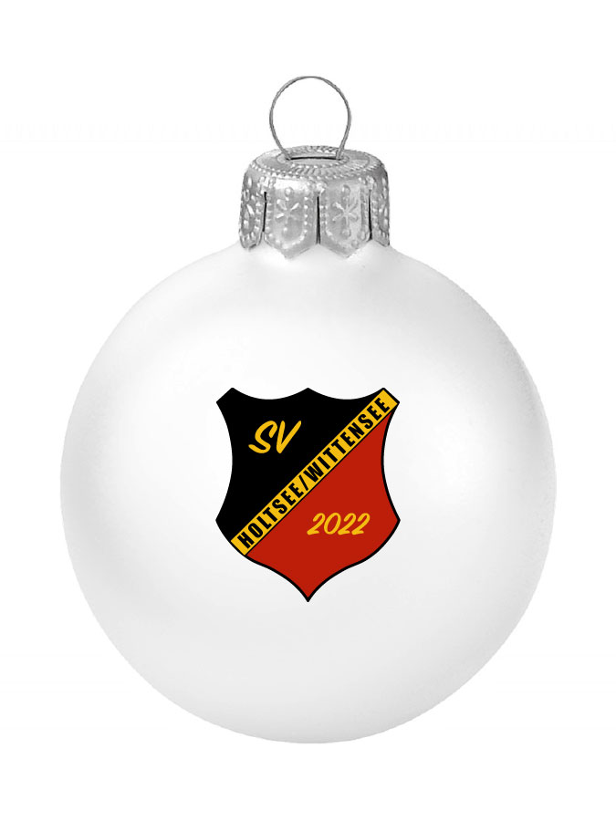Weihnachtskugel Logo 8cm