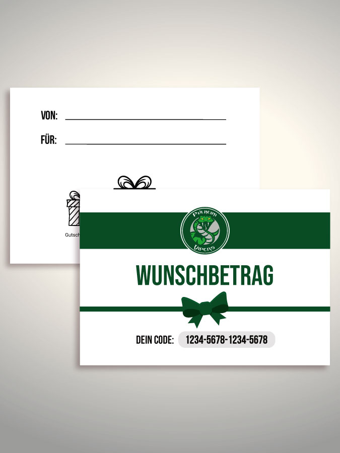 Geschenkgutschein per Versand (Weiß)