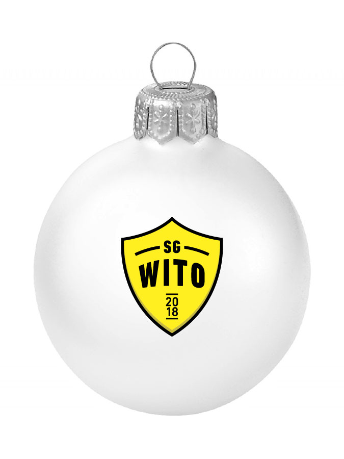 Weihnachtskugel Logo 8cm