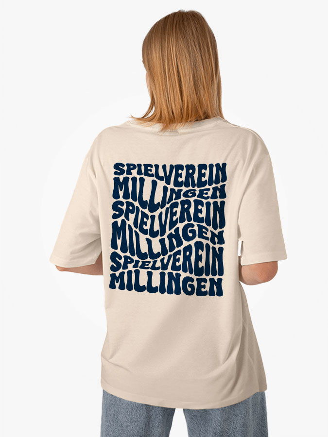 Oversized Shirt Wavy Damen