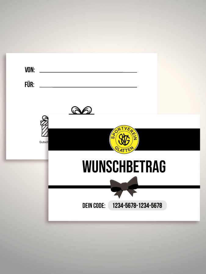 Geschenkgutschein per Versand (Weiß)