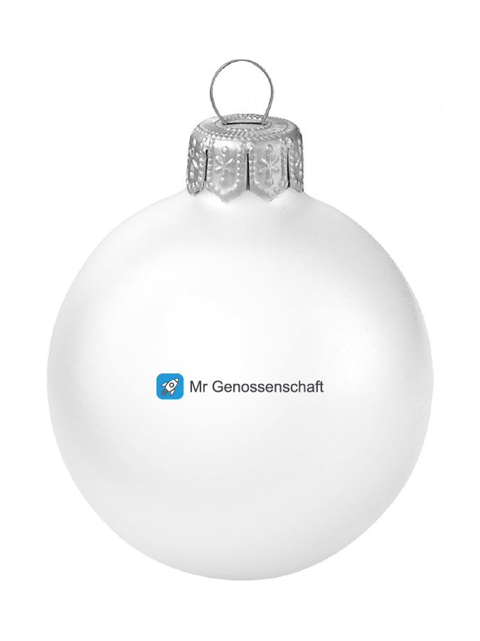 Weihnachtskugel Logo 8cm