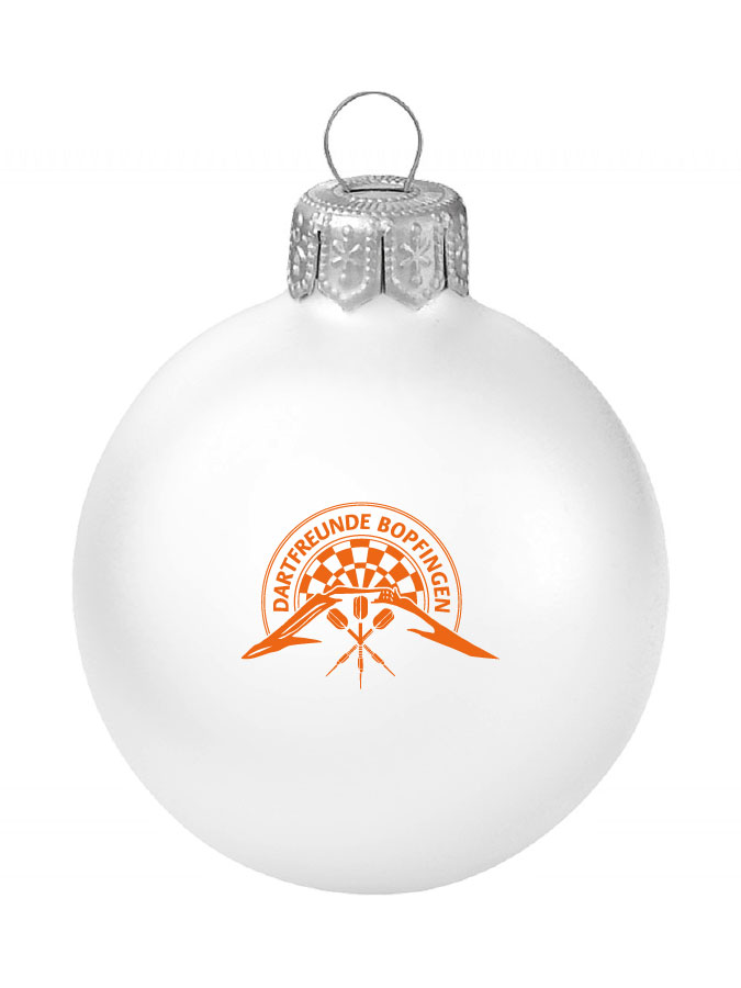 Weihnachtskugel Logo 8cm