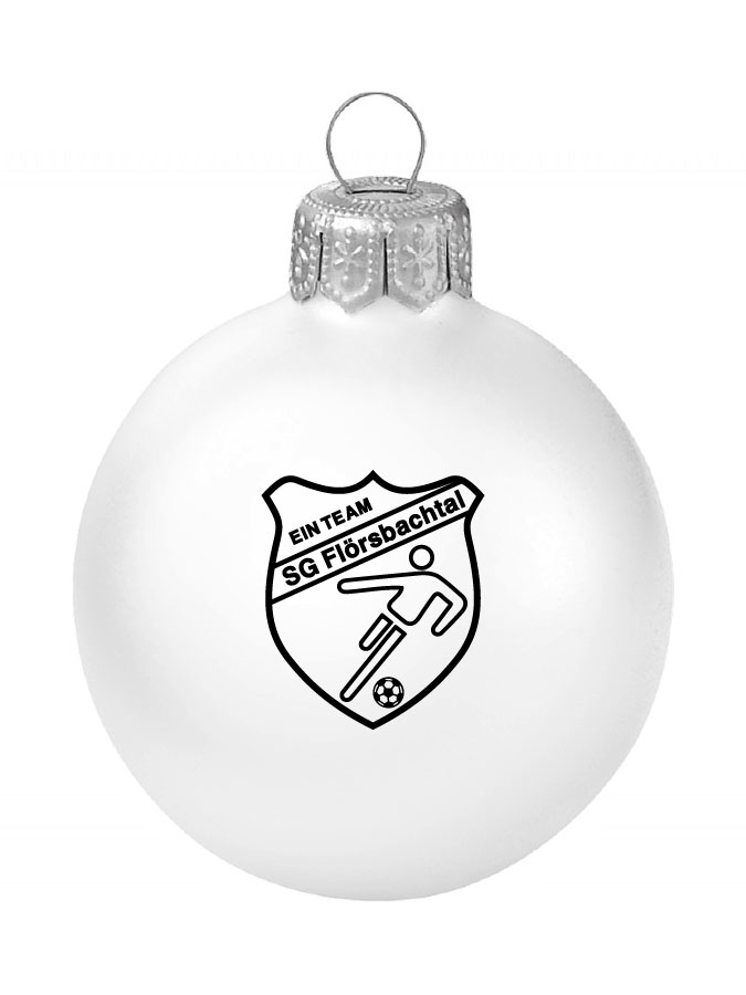 Weihnachtskugel Logo 8cm