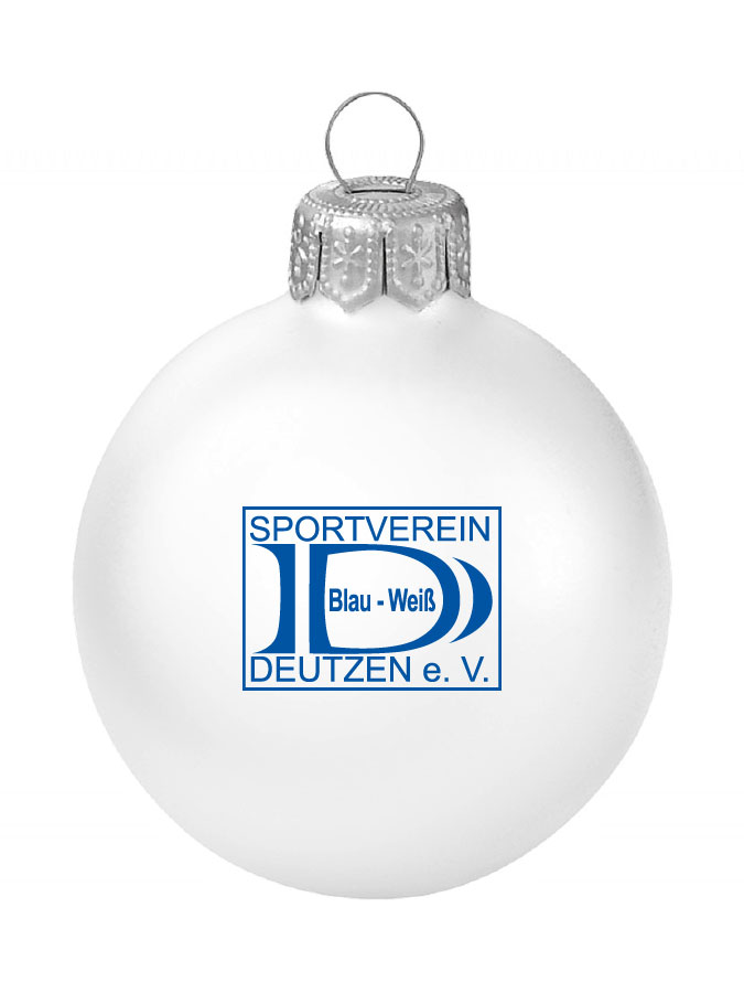Weihnachtskugel Logo 8cm