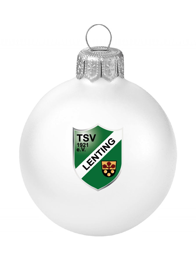 Weihnachtskugel Logo 8cm