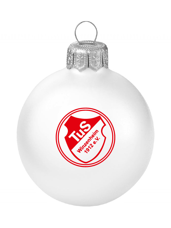 Weihnachtskugel Logo 8cm