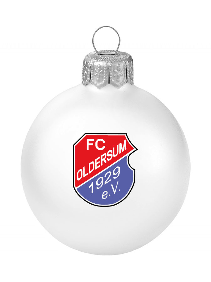 Weihnachtskugel Logo 8cm