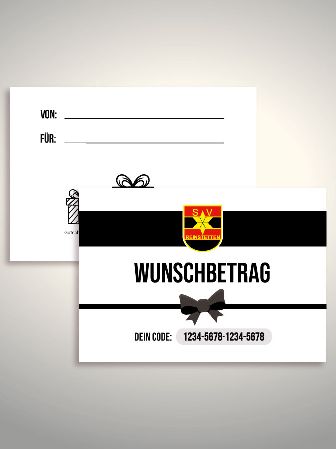 Geschenkgutschein per Versand (Weiß)