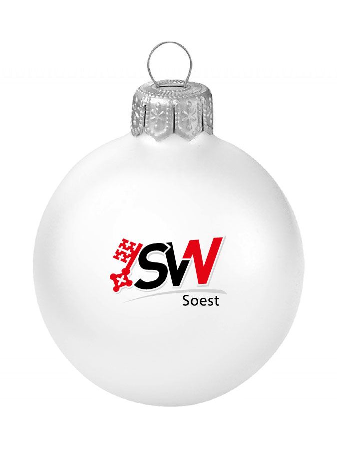 Weihnachtskugel Logo 8cm
