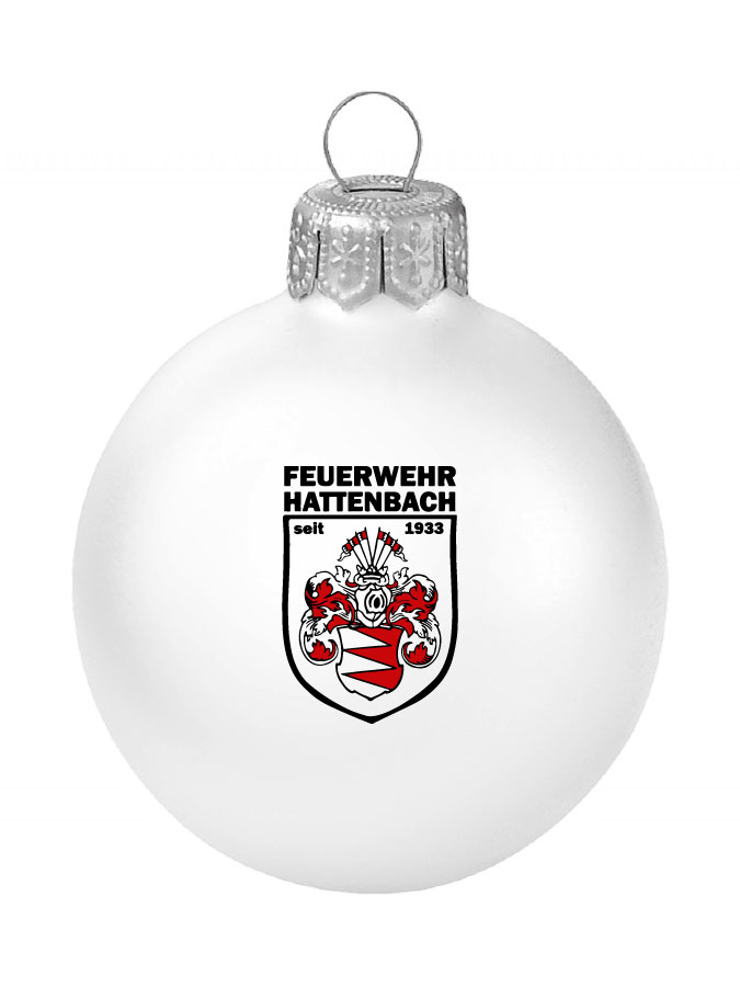 Weihnachtskugel Logo 8cm