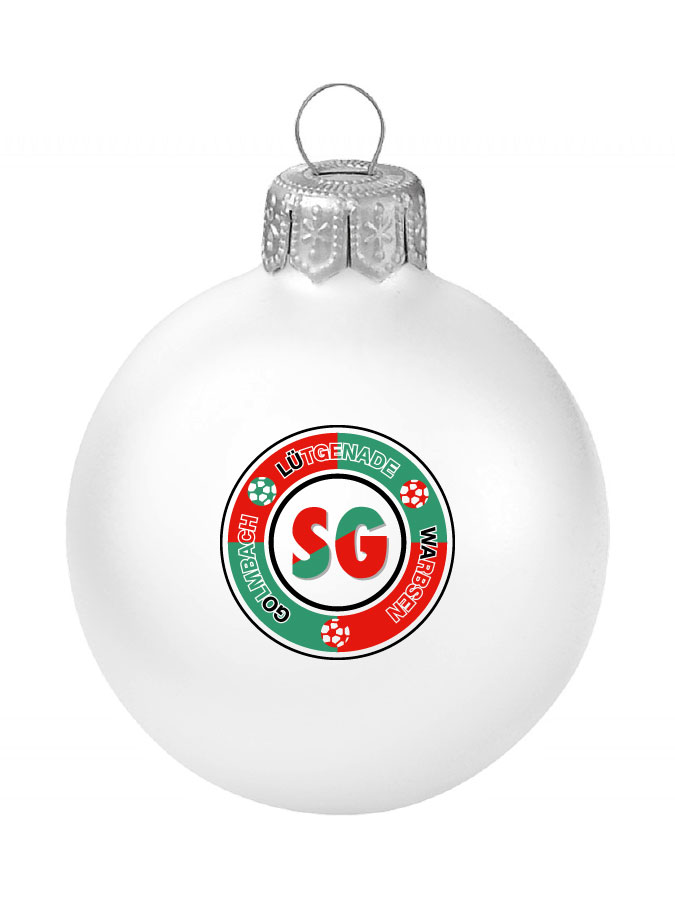 Weihnachtskugel Logo 8cm